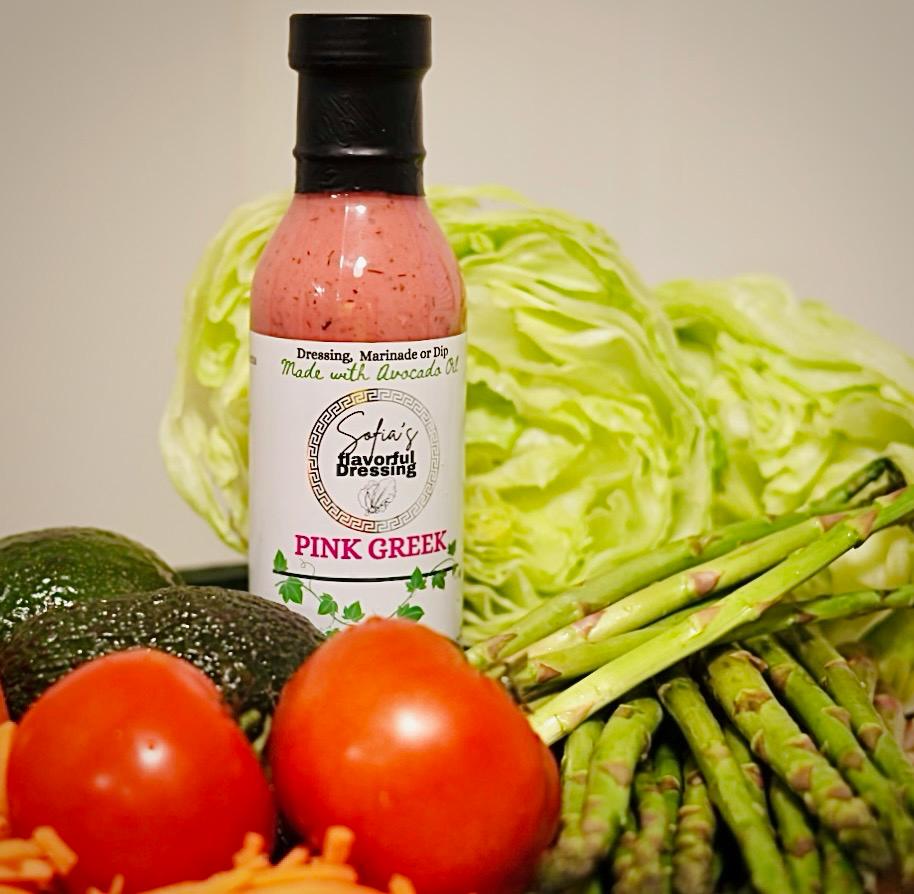 Sofia's Pink Greek Dressing